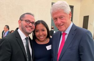 Dr. Carerra (left) with President Bill Clinton (right)